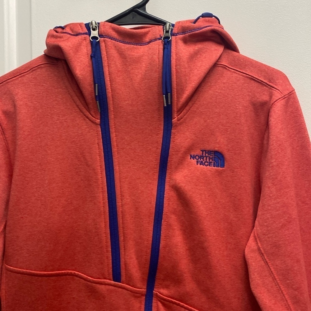 The North Face Women’s Orange Full Zip Hoodie Jacket Size Medium - Picture 3 of 14